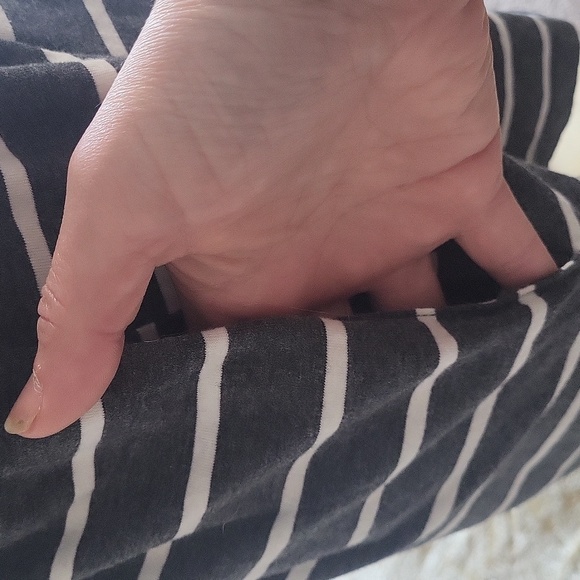 YIBOCK Casual Sleeveless Button Down Striped Short Jumpsuit Henley Romper - Picture 8 of 15